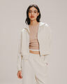 Hoodie Cierre Frontal,BLANCO